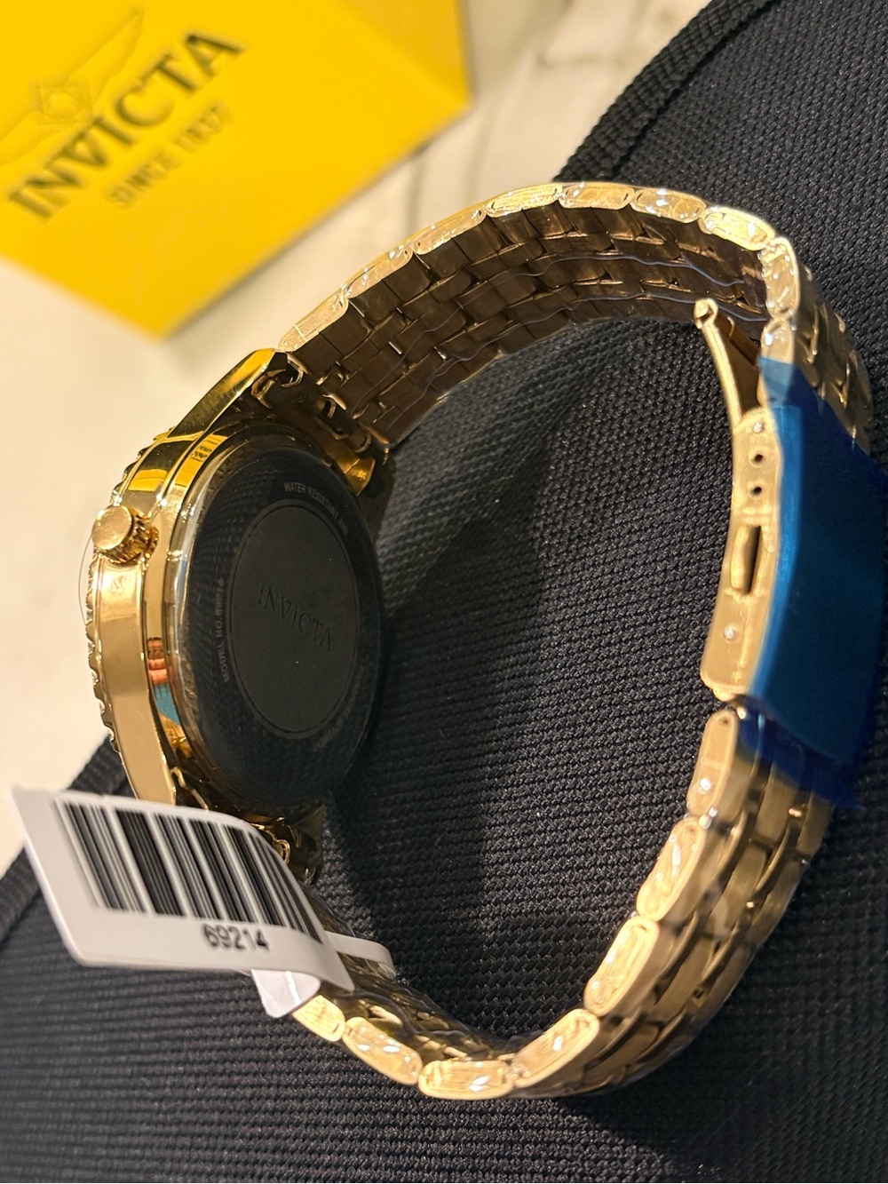 Invicta Gold-Tone Men's Crystal Accent Bracelet Watch - Picture 4 of 6